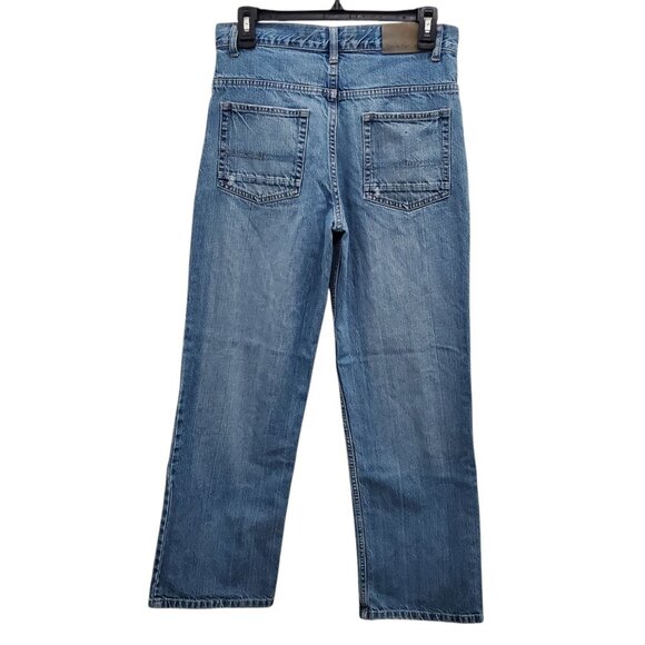 Calvin Klein Jeans Wide Straight Leg Vintage Girl's Light Wash Denim‎ Size 16 - Picture 2 of 10